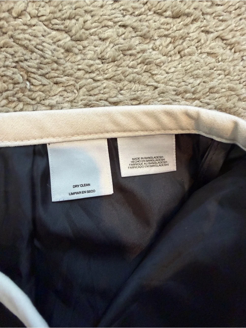Nine West Black Pencil Skirt with White Side Stripe